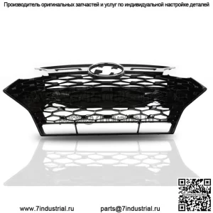 Передняя верхняя решетка подходит для Hyundai Elantra Sport Sedan 2019-2020 годов, глянцево-черный