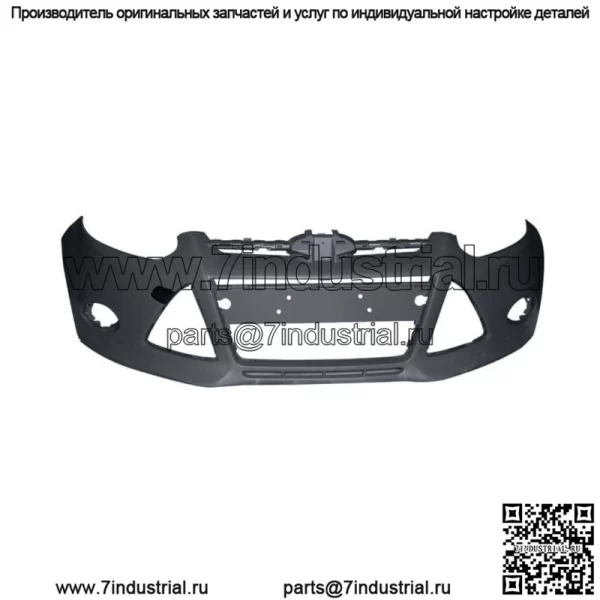 Грунтованная крышка переднего бампера, подходящая для седана Ford Foc 2012 2013 2014 годов с отверстием для буксировки