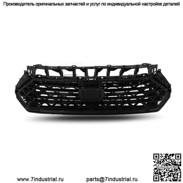 Передняя верхняя решетка радиатора, прочная сетка для Honda Accord 2023-2024, черный пластик