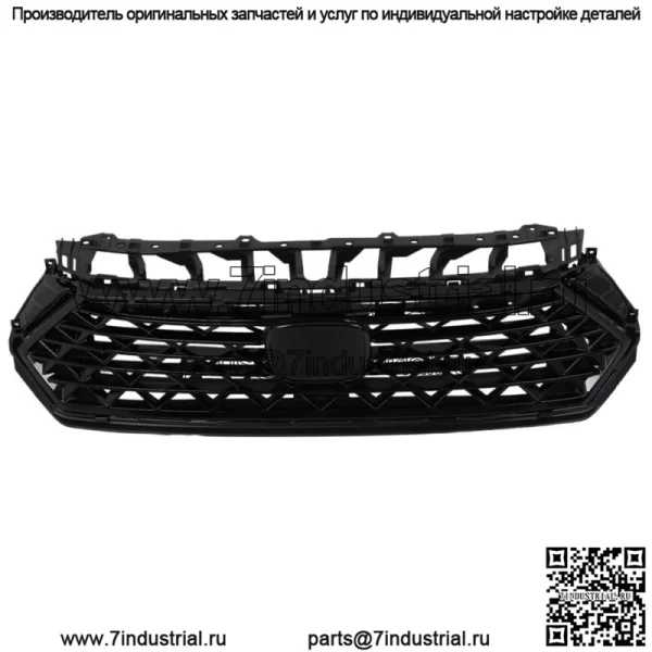 Передняя верхняя решетка радиатора, прочная сетка для Honda Accord 2023-2024, черный пластик - Image 2