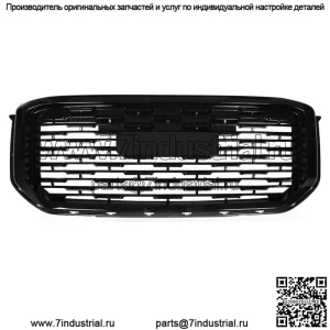 Для GMC Yukon Denali SLE Sport 2015-2020 Передняя сетка Верхняя решетка Глянцевая черная