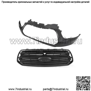 Верхняя крышка переднего бампера + решетка радиатора, черная для Ford Transit 150 250 350 2015-2019 гг.