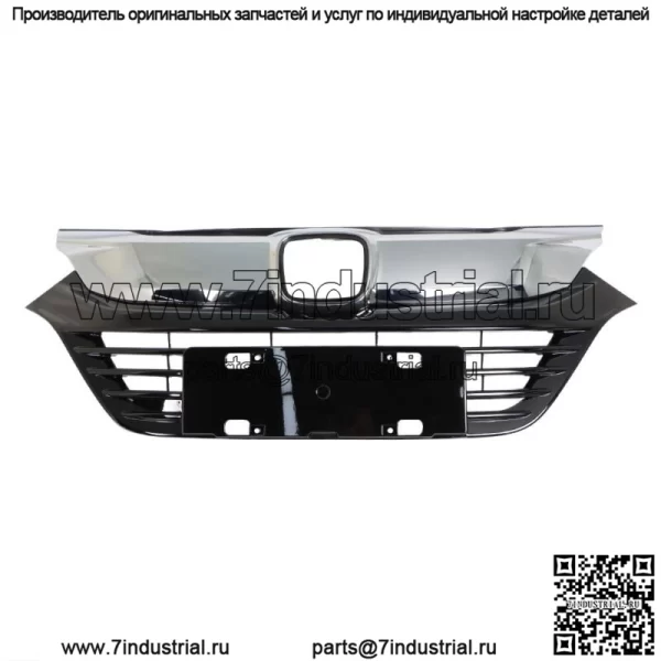 Подходит для 2019 2020 2021 Honda HRV HR-V Решетка переднего бампера хром черный HO1200240 - Image 2