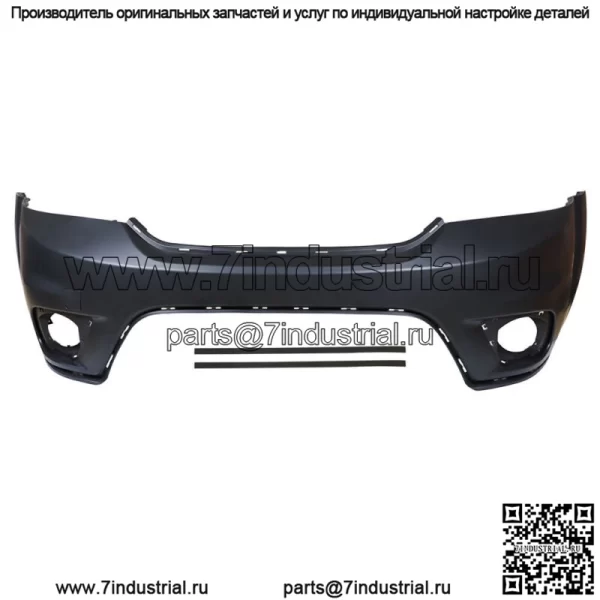 Накладка на передний бампер, грунтованная, подходит для Dodge Journey Sport 2011-18 с отверстиями для противотуманных фар - Image 3