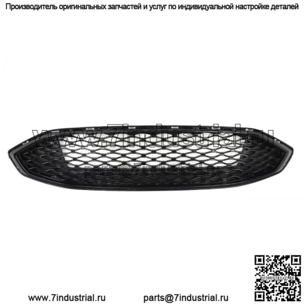 Верхняя решетка радиатора переднего бампера для Ford Fion 2017-2018, глянцево-черная