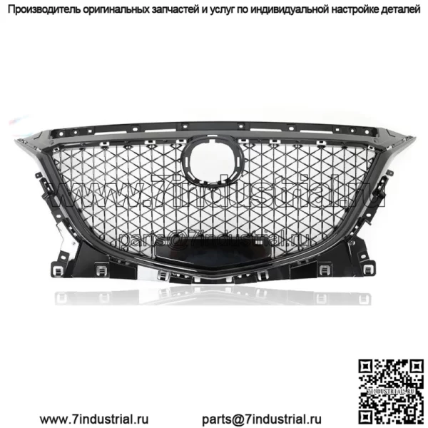 Для Mazda 3 Axela 2014-2016 передний бампер верхняя черная решетка сотовая решетка ABS