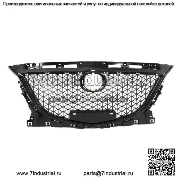 Для Mazda 3 Axela 2014-2016 передний бампер верхняя черная решетка сотовая решетка ABS - Image 2