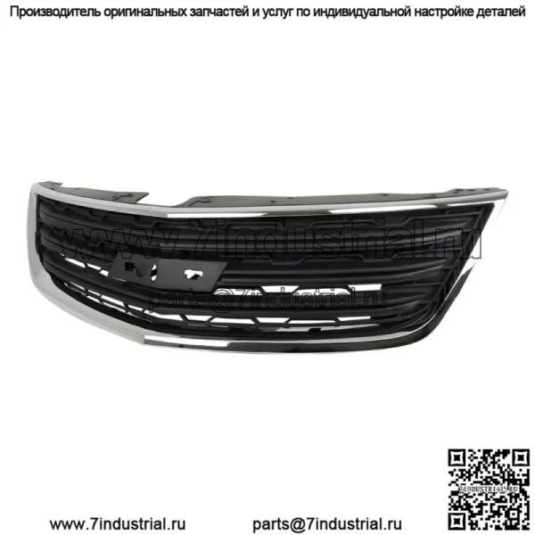 Верхняя решетка переднего бампера для Chevrolet Traverse 2013 2014-2017 с хромированным молдингом - Image 2