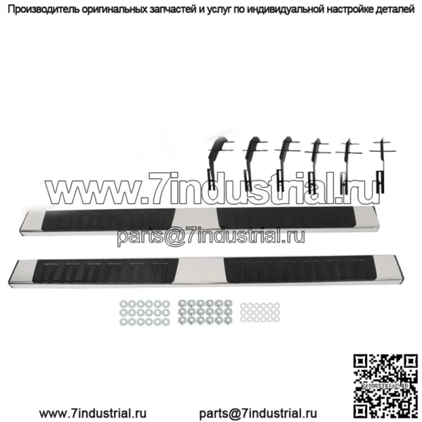 6-дюймовые подножки для Ford F150 Super Crew Cab 2015-2023, боковые подножки, пороги, нержавеющая сталь