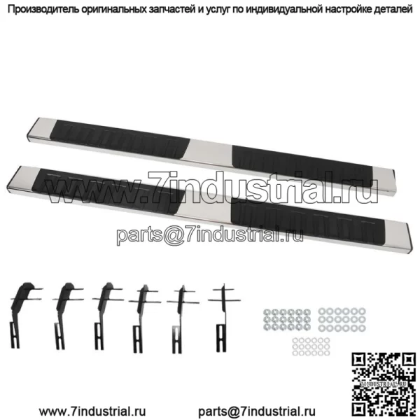 6-дюймовые подножки для Ford F150 Super Crew Cab 2015-2023, боковые подножки, пороги, нержавеющая сталь - Image 2