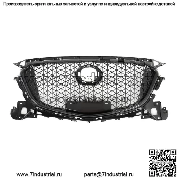 Для Mazda 3 Axela 2017 2018 передний бампер верхняя решетка сотовая решетка черная