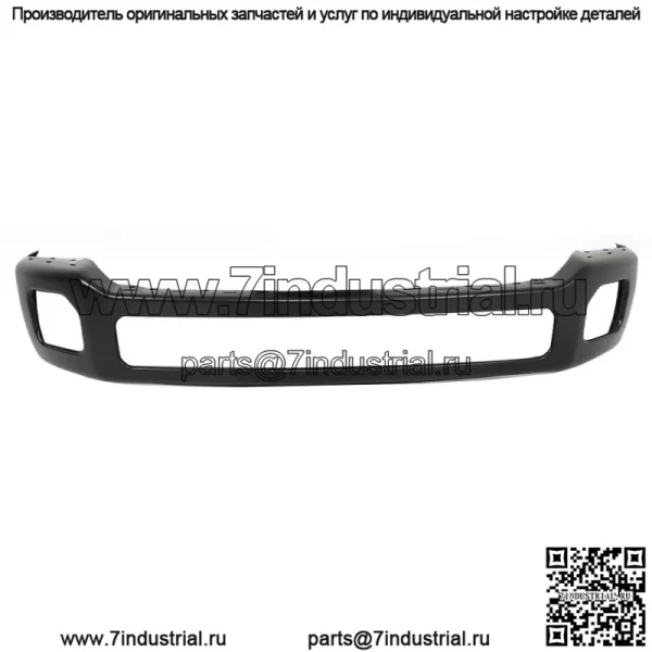 Стальной передний бампер черный грунтованный для 2011-2016 Ford F-250 F-350 F-450 Super Duty