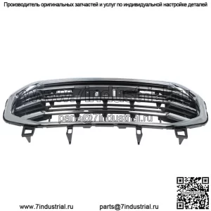 Решетка переднего бампера подходит для 18-21 GMC Terrain SLT SLE черная с хромированной планкой и рамкой