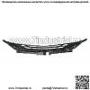 Глянцевая черная верхняя решетка переднего бампера для Chevy Malibu 2019 2020