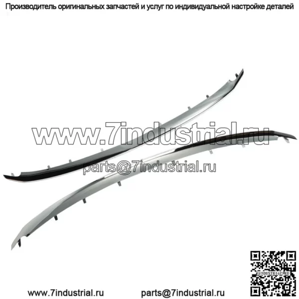 Передняя нижняя и верхняя хромированная отделка решетки радиатора для Ford Explorer 2011-2015 гг. - Image 3