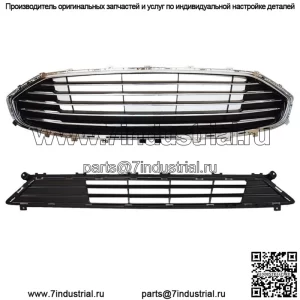 Для Ford Fion 2019 2020 Передняя верхняя и нижняя решетка радиатора хромированная заводского стиля