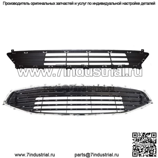 Для Ford Fion 2019 2020 Передняя верхняя и нижняя решетка радиатора хромированная заводского стиля - Image 2