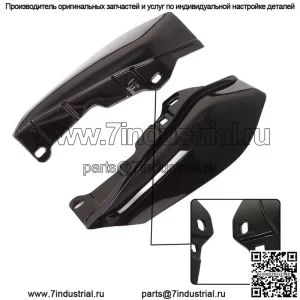 Теплозащитный экран дефлектора воздуха средней рамы ABS для Touring Street Road Glide 2009-2016