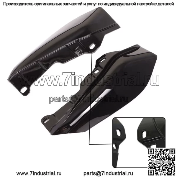 Теплозащитный экран дефлектора воздуха средней рамы ABS для Touring Street Road Glide 2009-2016