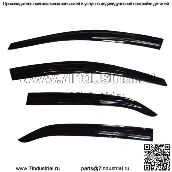 шт. Mugen Style Window Visor Vent Sun Shade Rain Guard для Toyota Corolla 14-18 - Image 3
