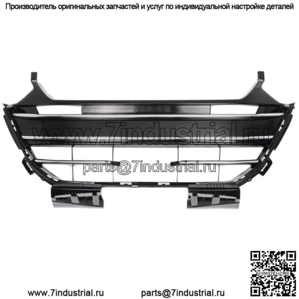 Подходит для Honda Accord 2021 2022 2023 Передний бампер Нижняя решетка Черный Хром - Image 2