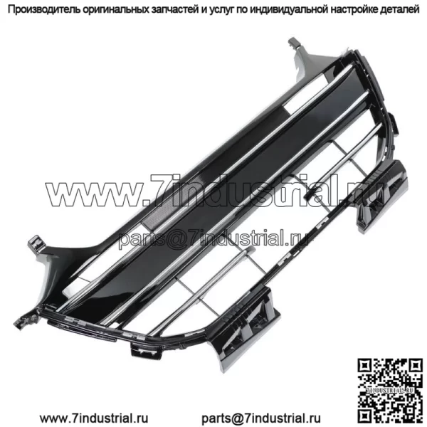 Подходит для Honda Accord 2021 2022 2023 Передний бампер Нижняя решетка Черный Хром - Image 3