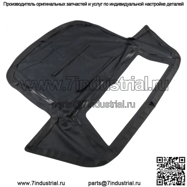 Кабриолет с мягким верхом и пластиковым окном для 1986-1993 Chevy Corvette Black - Image 3