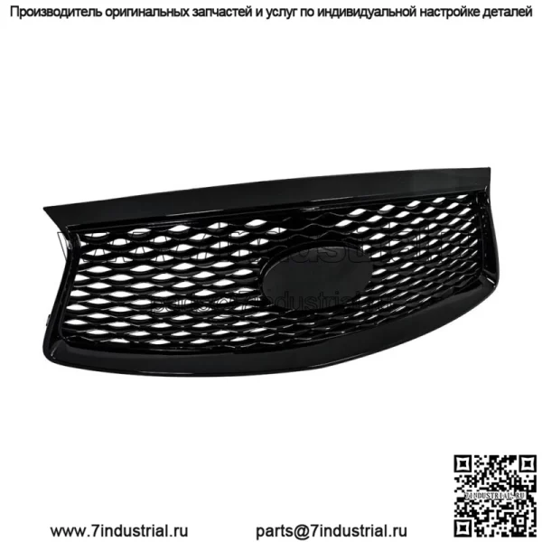 Передний бампер верхняя решетка радиатора решетка глянец для 2016-2019 2020 INFINITI QX60 черный - Image 3