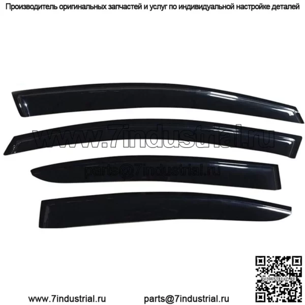 Защитный козырек для Subaru WRX STI Slim Smoke Rain Sun Guard Deflector 2015-2018