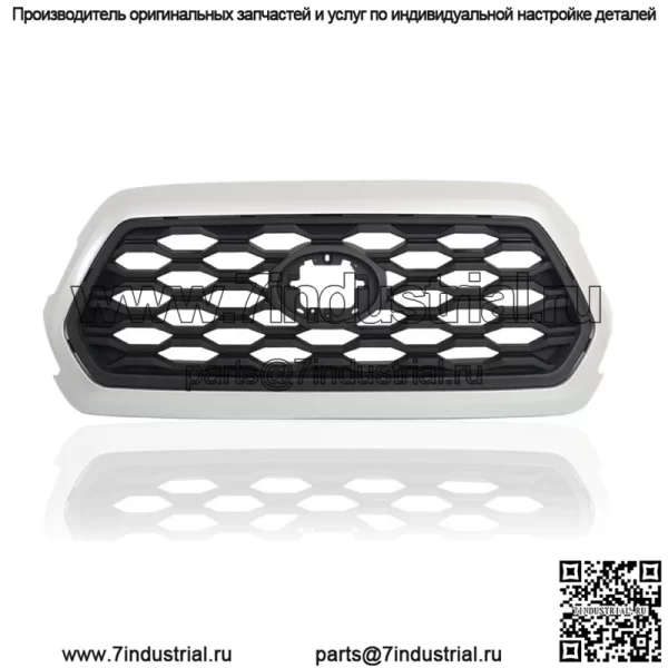 Передняя решетка в сборе для Toyota Tacoma 2016-2022 годов, серебристая оболочка, внешняя 53114-04250