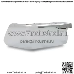 Для Toyota Tundra 2014-21 задний бампер торцевая заглушка левая хромированная сталь без парковочного помощника