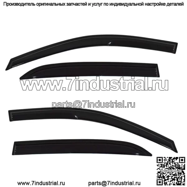Оконный козырек дефлектор для Honda Accord 4-дверный седан 2003-2007 дефлектор дождя - Image 2