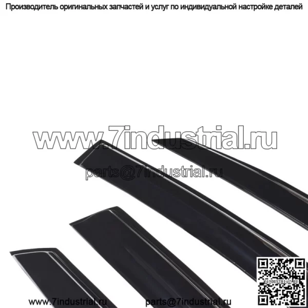 Дымчатый козырек для окна Mazda 3 Hatchback 2004-2009 Дефлекторы дождя - Image 2