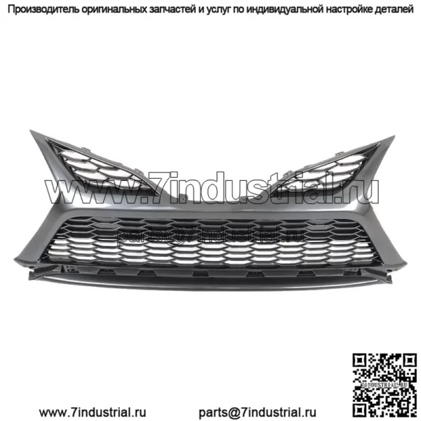 Нижняя передняя решетка для Toyota Camry SE XSE 2021-2022 гг. Серая без отверстия для радара - Image 2