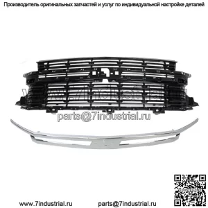 Для Chevrolet Suburban Tahoe LS LT 2021 2022 Передняя решетка Яркий хром и черный