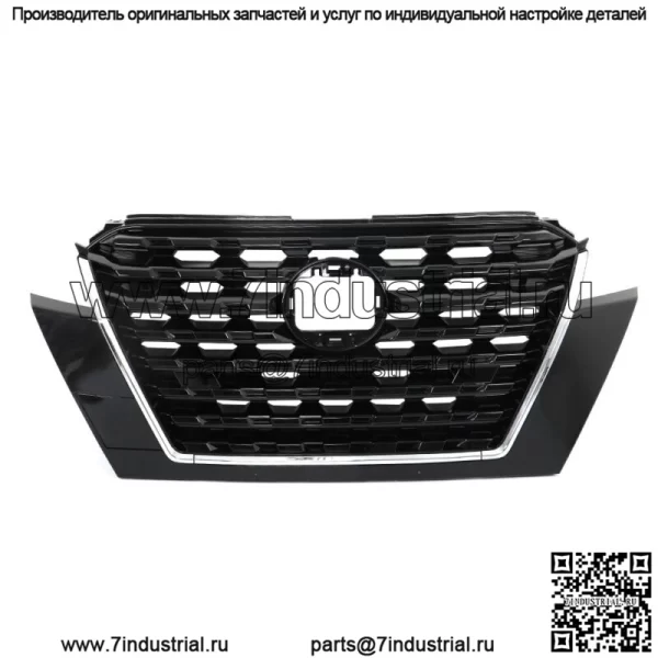 Передняя верхняя решетка в сборе + фара галогенная для Nissan Kicks S/SV 2021-2023 гг. - Image 2