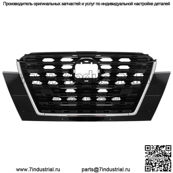 Передняя верхняя решетка в сборе + фара галогенная для Nissan Kicks S/SV 2021-2023 гг. - Image 3