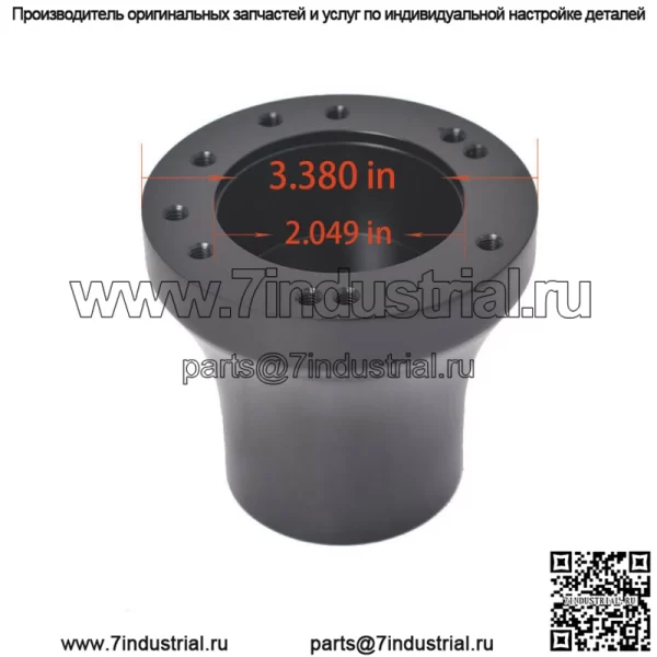 Адаптер ступицы рулевого колеса для гольф-кара EZ-GO TXT / RXV 5 отверстий 6 отверстий черный - Image 2
