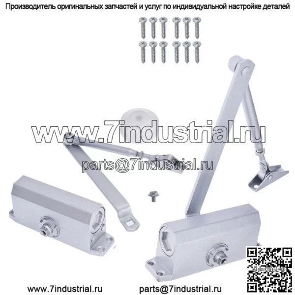 2X 25-45 кг универсальная фурнитура сверхпрочный коммерческий дверной доводчик алюминий - Image 2