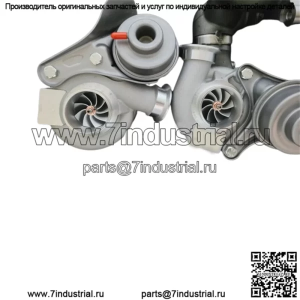 НОВЫЙ дизайн GTX 9 лезвий High Flow TD04 17T N54 BMW 335i двойной турбокомпрессор