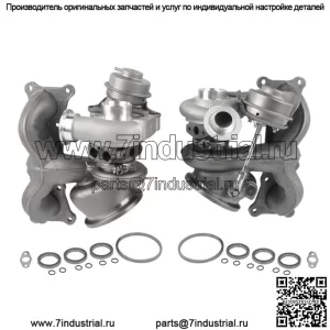 Турбокомпрессор Twin Turbos TD03 подходит для BMW N54 335i 335xi 335is 3.0L 2007-2013