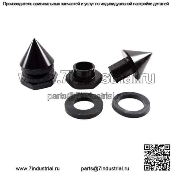 Заглушка стержня опоры заднего стекла Honda (заостренная головка) # черный