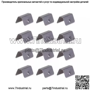 Пряжка из нержавеющей стали, 12 шт. в упаковке