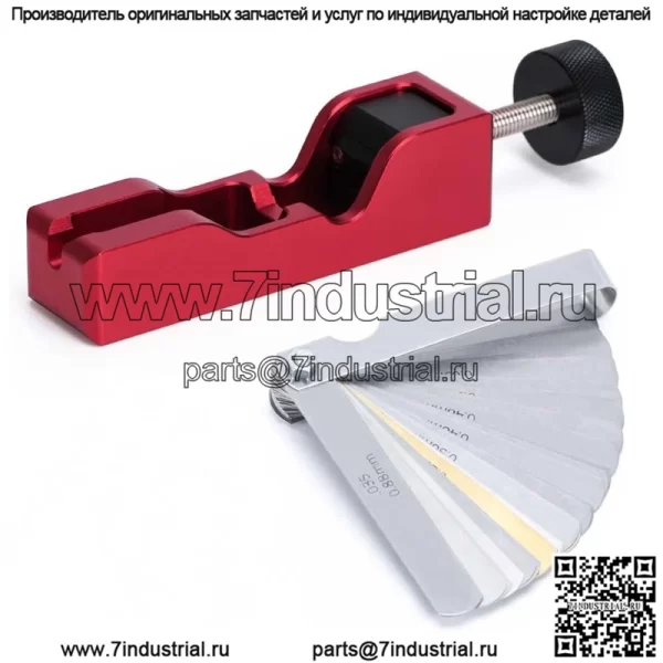 Инструмент для регулировки зазора свечей зажигания с щупом #красный - Image 2