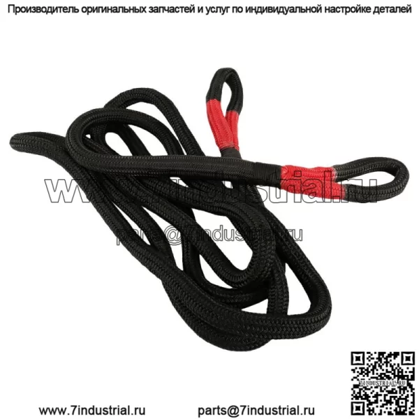 33900 фунтов, прочный буксировочный трос для рекуперации кинетической энергии, 1 дюйм x 20 футов, с сумкой для хранения - Image 3