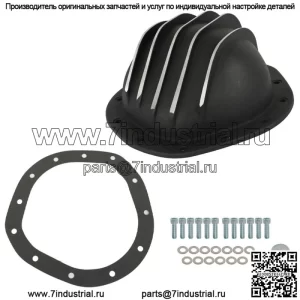 Для грузовика GM Chevy C10 8.75" алюминиевая задняя черная крышка дифференциала 12 болтов