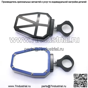 Зеркала заднего вида для мотоцикла Beach Buggy All Terrain Mirror, отражатель для мотоцикла 1,75/2, универсальный для ATV/UTV, синие