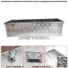 39" x 13" x 10" ящик для инструментов для прицепа кемпера пикапа с плоской платформой для хранения под кузовом - Image 2