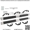 6-дюймовые подножки для Silverado GMC Sierra Double Extended Cab 2007-18 Side Step