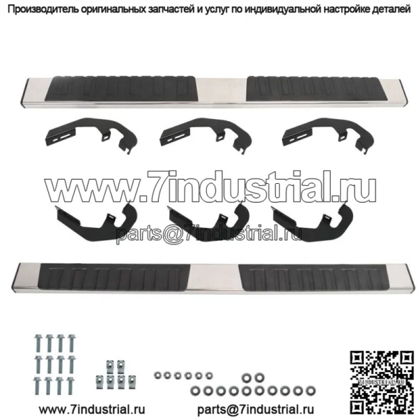 6-дюймовые подножки для Silverado GMC Sierra Double Extended Cab 2007-18 Side Step - Image 3